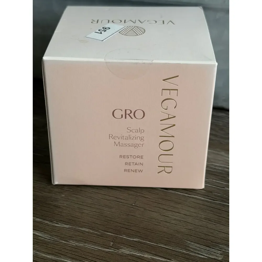 Vegamour GRO Scalp Revitalizing Massager Silicone Hair Scalp Brush New